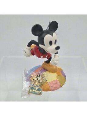 WDCC Mickey Mouse Thru the Mirror on Top of the World Sculpture with Cloisonné P